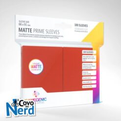 100 Matte Prime Sleeves - Rosso - Gamegenic