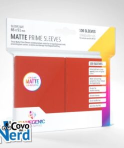 100 Matte Prime Sleeves - Rosso - Gamegenic