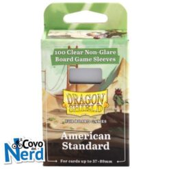 100 Dragon Shield Sleeves - PER GIOCHI DA TAVOLO - DS BGS STANDARD AMERICAN - 57X89
