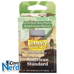 100 Dragon Shield Sleeves - PER GIOCHI DA TAVOLO - DS BGS STANDARD AMERICAN - 57X89