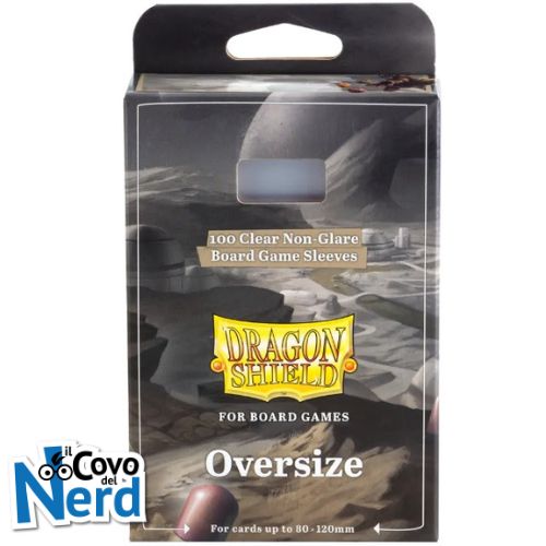 100 Dragon Shield Sleeves - per giochi da tavolo - DS BGS Oversize - 80X120