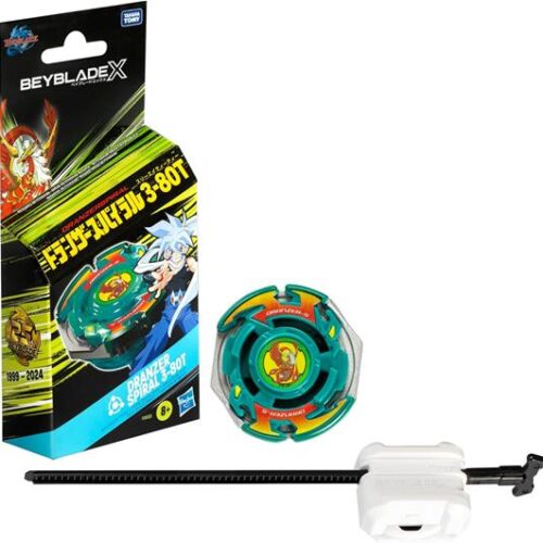 Beyblade X Dranzer Spiral 3-8OT Starter Pack Top and Launcher