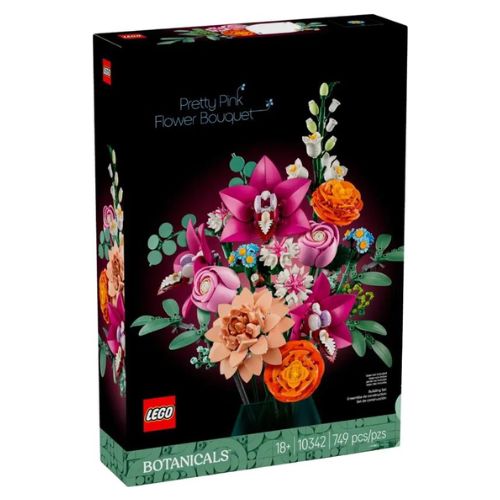 Lego Icons Botanical - Bouquet di Fiori Rosa 