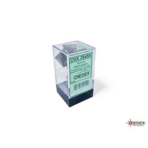 Set 7 Dadi Opaque Black/Green