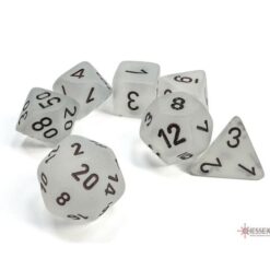 Set 7 Dadi Gemini Blue- Clear/black