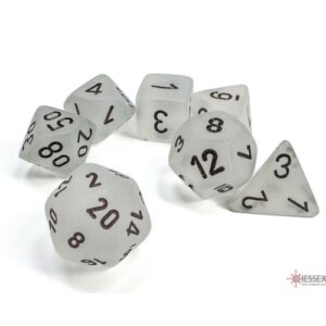 Set 7 Dadi Gemini Blue- Clear/black