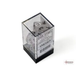 Set 7 Dadi Gemini Blue- Clear/black