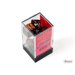 Set 7 Dadi Gemini Blue Blood/gold - Chessex 27419