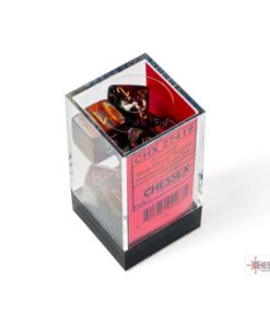 Set 7 Dadi Gemini Blue Blood/gold - Chessex 27419