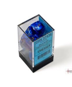 Set 7 Dadi Gemini Blue-Gold - Chessex 27436