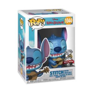 Funko POP! Disney: Lilo & Stitch - Stitch with Ukulele 1044 - Diamond - Esclusiva Il Covo del Nerd