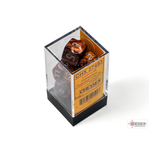 Set 7 Dadi Gemini Gold/silver