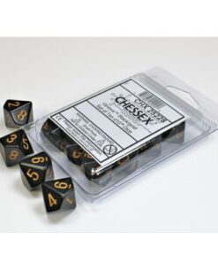 Set 10 D10 Opaque Black/gold