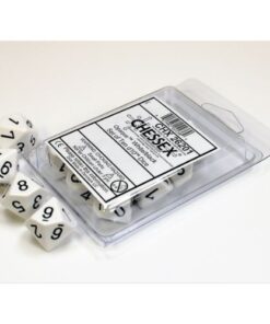Set 10 D10 Opaque White/black