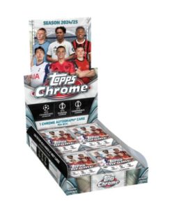 2024-25 Topps Chrome® UEFA Club Competitions - Hobby Box da 20 Bustine da 4 Carte
