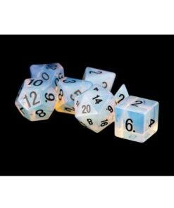 Set 7 FanRoll Dice Set Opalite (7)