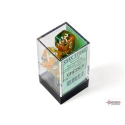 Set 7 Dadi Nebula Spring/White Polyhedral 7-Die Set – Chessex 27555