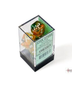 Set 7 Dadi Nebula Spring/White Polyhedral 7-Die Set – Chessex 27555