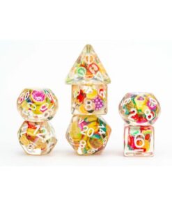 Set 7 FanRoll Dice Set Fruit (7)