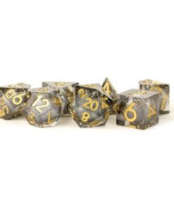 Set 7 FanRoll Liquid Core Dice Set Vanishing Oil
