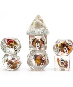 Set 7 FanRoll Dice Set Rose (7)