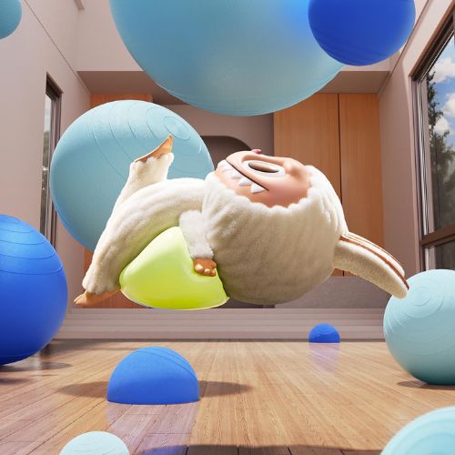 Labubu - THE MONSTERS Lazy Yoga Series Figures - Popmart