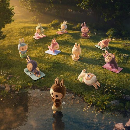Labubu - THE MONSTERS Lazy Yoga Series Figures - Popmart