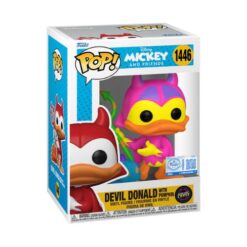 Funko POP! Disney: Mickey & Friends - Devil Donald with Pumpkin 1446 Limited Edition Black Light Chase