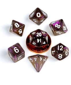 Set 7 FanRoll Dice Set Stardust Supervolcano (7)