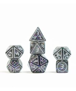 Set 7 FanRoll Dice Set Framed Void (7)
