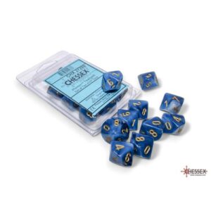Set 10 D10 Phantom Teal/gold - Chessex 27289