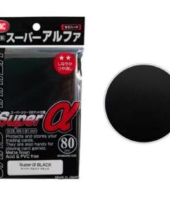 Standard Sleeves - Super α Black - 80 Sleeves - KMC