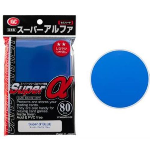 Standard Sleeves - Super α Blue - 80 Sleeves - KMC