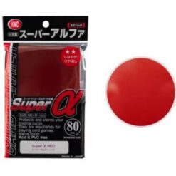 Standard Sleeves - Super α Red - 80 Sleeves - KMC