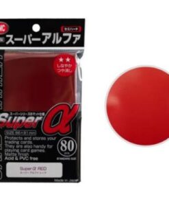 Standard Sleeves - Super α Red - 80 Sleeves - KMC