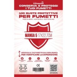 Buste protettive manga 5 - 100 buste ((17 X 22,7)