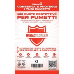Buste protettive manga 2 - 100 buste (13,1 X 17,8)