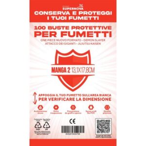 Buste protettive manga 2 - 100 buste (13,1 X 17,8)