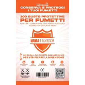Buste protettive manga 1 - 100 buste (14,0 X 18,3)