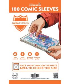 Buste protettive manga 1 - 100 buste (14,0 X 18,3)
