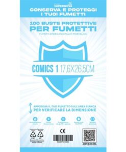 Buste protettive Comics 1 - 100 buste (17,6 X 26,5)