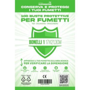 Buste protettive Bonelli 1 - 100 buste (17,0 X 21,3)