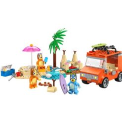 Vacanza sulla spiaggia della famiglia di Bluey - LEGO