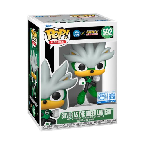 Funko POP! Heroes: DC x Sonic The hedgehog - Silver as the Green Lantern 592 Limited Edition
