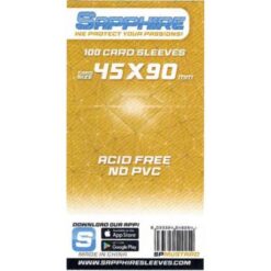 Sapphire Card Sleeves - 100 Sleeves - Mustard - 45 X 90 mm
