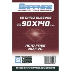 Sapphire Card Sleeves - 100 Sleeves - Bordeaux - 90x140 mm