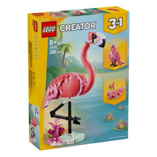 LEGO Creator 3 in 1 - Animali selvatici: fenicottero rosa