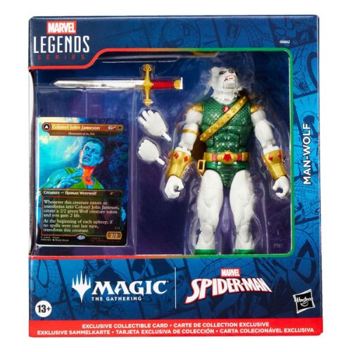Man-Wolf (plus Exclusive Foil Card) Figure – Marvel Legends Magic: The Gathering Action Figure