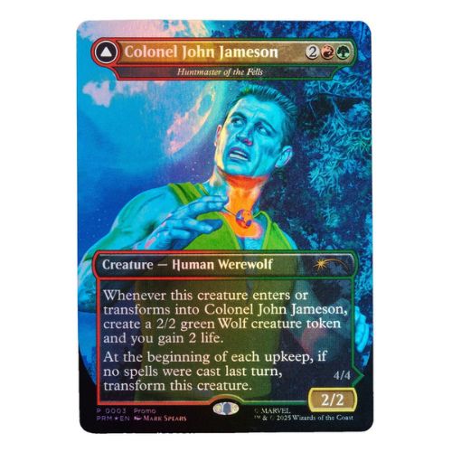 Man-Wolf (plus Exclusive Foil Card) Figure – Marvel Legends Magic: The Gathering Action Figure