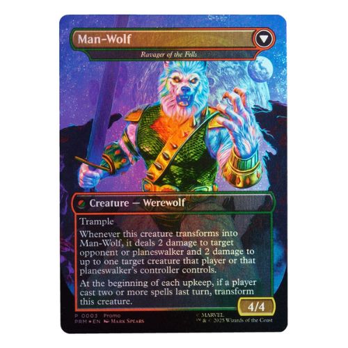 Man-Wolf (plus Exclusive Foil Card) Figure – Marvel Legends Magic: The Gathering Action Figure